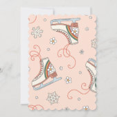 グルービーアイススケートで滑る誕生日招待状 |アイススケート 招待状 (裏面)