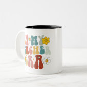 グルービーインマイ先生エラ新学期先生 ツートーンマグカップ (正面左)