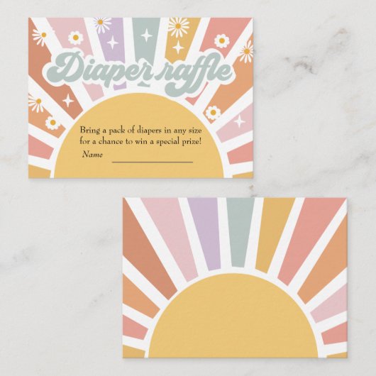 グルービーオムツラッフル エンクロージャーカード (正面/裏面)