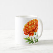グルービーオレンジの花の美しさ コーヒーマグカップ (正面右)