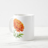 グルービーオレンジの花の美しさ コーヒーマグカップ (正面左)