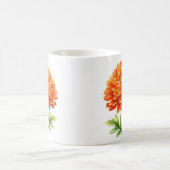 グルービーオレンジの花の美しさ コーヒーマグカップ (中央)