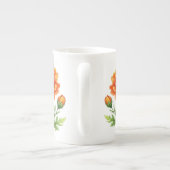 グルービーオレンジの花  ボーンチャイナマグカップ (裏面)