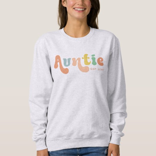 グルービーカスタムアンティが設立 |叔母さんへの贈り物 スウェットシャツ (正面)