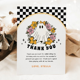 グルービーガールハロウィン誕生日感謝カード サンキューカード