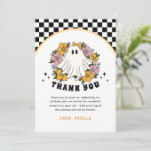 グルービーガールハロウィン誕生日感謝カード サンキューカード (スタンド正面)