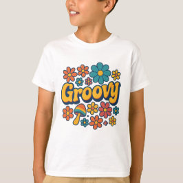 グルービーキッズTシャツ レトロビンテージ グラフィックTee Tシャツ