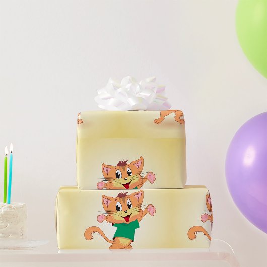 グルービーキャット ラッピングペーパー