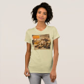 グルービーキャット レトロ70年代 Tシャツ (正面フル)