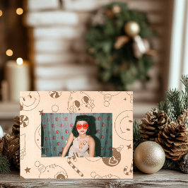 グルービークリスマスウッド レーザー彫刻フレーム