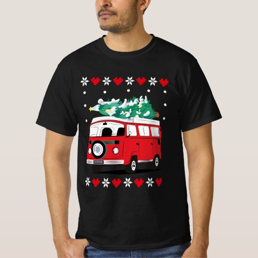 グルービークリスマスカ― Tシャツ (正面)