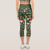 グルービークリスマスディスコサンタエイリアン カプリレギンス (裏面)