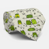 グルービーグリーンカエルのホッピンスティックカエルRibbit ネクタイ (ロール)