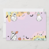 グルービーゴーストの誕生日写真ありがとうカード サンキューカード (裏面)