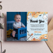 グルービーゴーストの誕生日写真感謝カード サンキューカード