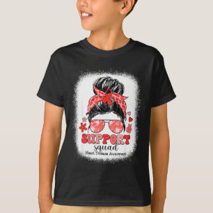 グルービーサポートチーム メッシーバン 赤いリボン ハート ディ Tシャツ