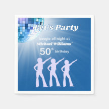 グルービーディスコボールブルーマンズ50歳の誕生日
