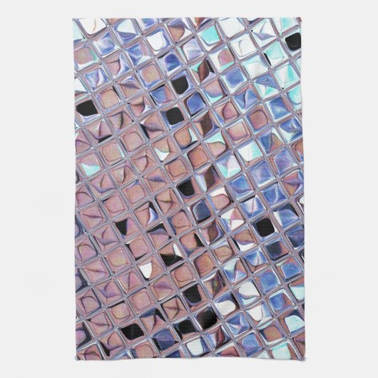 グルービーディスコボール鏡ボールディスコグローブ キッチンタオル (縦)