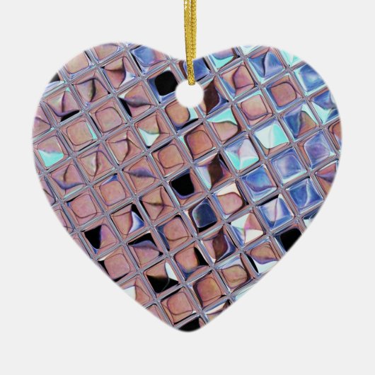 グルービーディスコボール鏡ボールディスコグローブ セラミックオーナメント (正面)