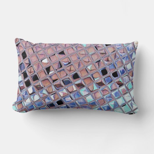 グルービーディスコボール鏡ボールディスコグローブ ランバークッション (正面)