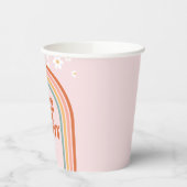 グルービーデイジーレインボー4th誕生日紙カップ 紙コップ (左)