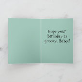 グルービーバーズ誕生日カード カード (内部)
