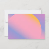 グルービーパープルピンクグラデーション名前をカスタムする サンキューカード (裏面)