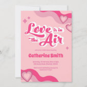 グルービーヒッピーハートブライダルシャワー招待状 招待状 (正面)