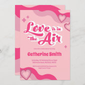 グルービーヒッピーハートブライダルシャワー招待状 招待状 (正面/裏面)