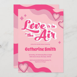 グルービーヒッピーハートブライダルシャワー招待状 招待状