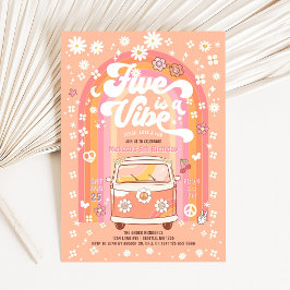 グルービーファイブはバイブバン バスの5歳の誕生日 招待状