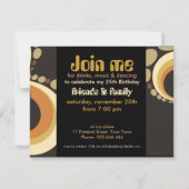 グルービーファンキーパーティの招待状テンプレート 招待状 (裏面)