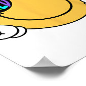 グルービーフィールドデイサングラススマイル顔先生キッズ ポスター (角)