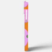 グルービーフラワー明るいオレンジ柄 名前      Case-Mate iPhoneケース (裏面 / 左)