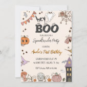 グルービーブー!スプクトカキュラーハロウィーン誕生日パーティー 招待状 (正面)