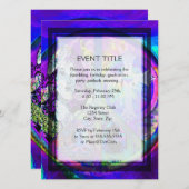 グルービールックピースシンボルコラージュ 招待状 (正面/裏面)