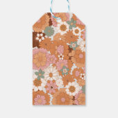 グルービーレインボーヒッピーベイビーシャワープレゼントタグ ギフトタグ (裏面)