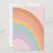 グルービーレインボー1歳誕生日招待状 招待状 (裏面)