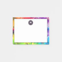 グルービーレカラフルインボーおもしろいろうけつ染め絞り染めモノグラム