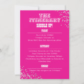 グルービーレッツゴーガールズウェスタンバチェロレッテ 招待状 (裏面)