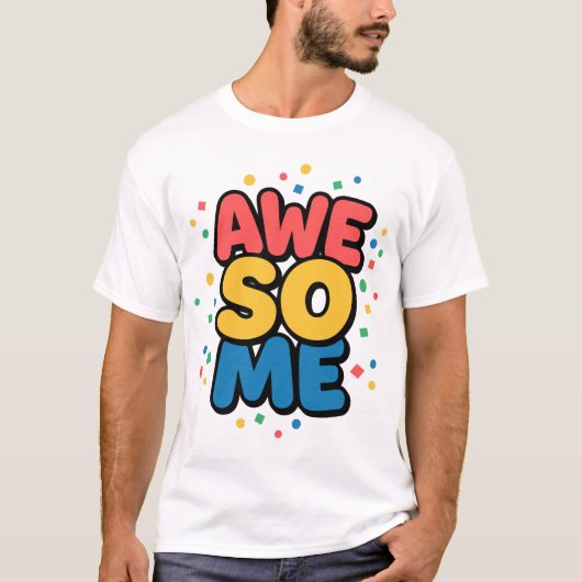 グルービーレトロオーサムタイポグラフィ 70年代ヴィンテージ風 Tシャツ (正面)