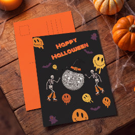 グルービーレトロディスコ ハッピーハロウィン 挨拶 ポストカード