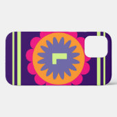 グルービーレトロボタニカルパターンアート Case-Mate iPhoneケース (裏面 (横))