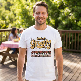 グルービーレトロ ファミリーリユニオン カスタムネーム Tシャツ