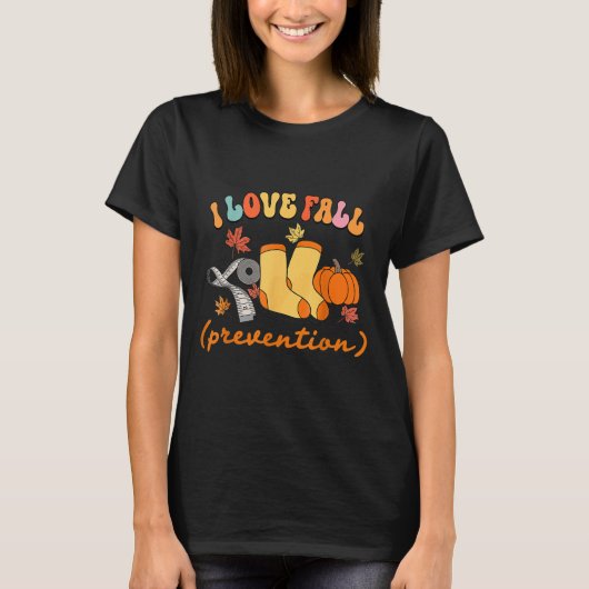 グルービーレトロ 転倒防止 フォール 物理的 Tシャツ (正面)