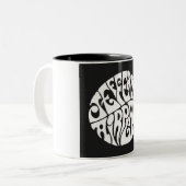 グルービーロックアンドロール60sマインスパイアグ ツートーンマグカップ (正面左)