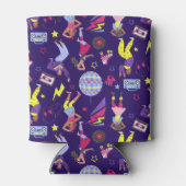 グルービーローラディスコパープルパーティーミレニアルレトロ 缶クーラー (裏面)