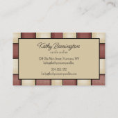 グルービー素朴キャンドル名刺 名刺 (裏面)