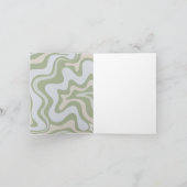 グルービー誕生日インセージグリーン 招待状 (内部)