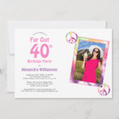 グルービー40回目の絞り染め誕生パーティーの写真 招待状 (正面)